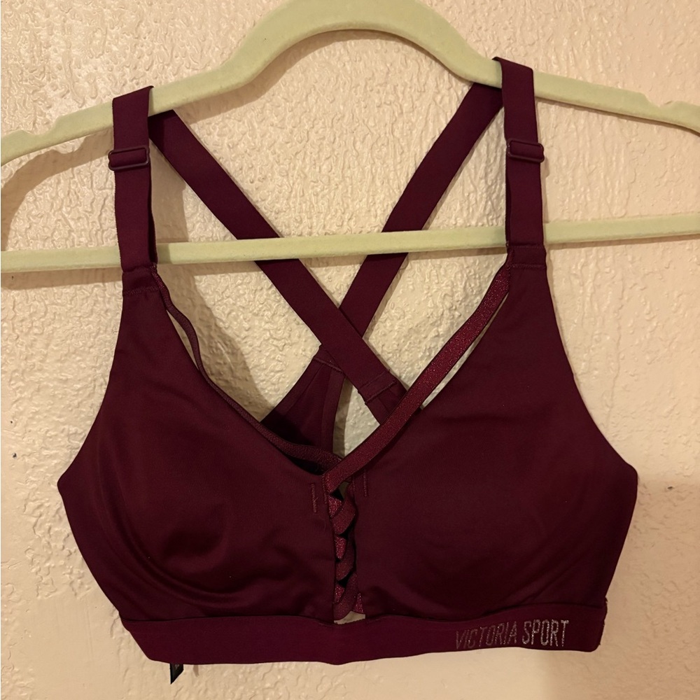 Victoria's Secret Wine Crisscross Sports Bra